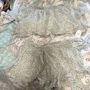 Small two piece mint green set kiwi and punch